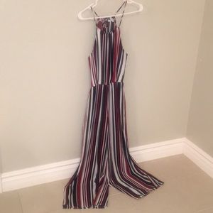 Striped jumpsuit